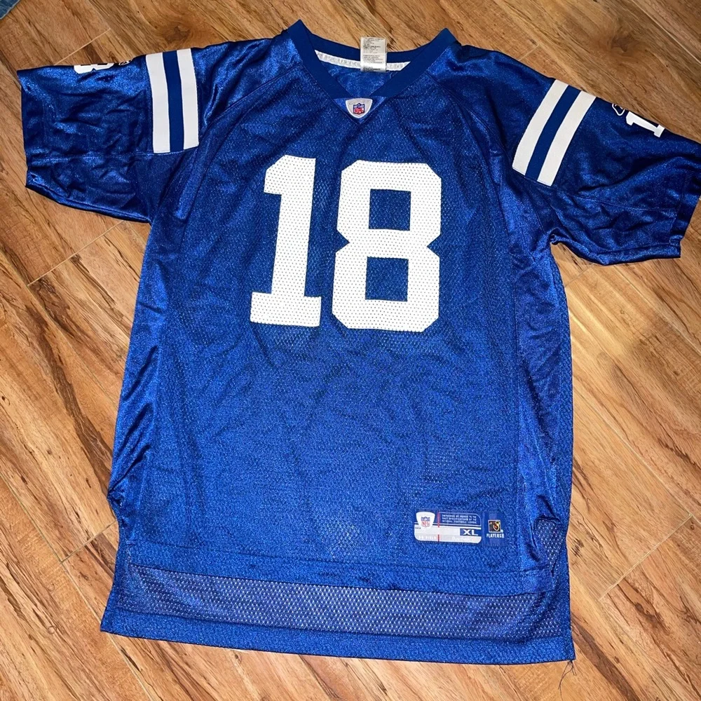 Football jersey kids Peyton Manning Colts #18 Reebok‎ vintage xl 18/20